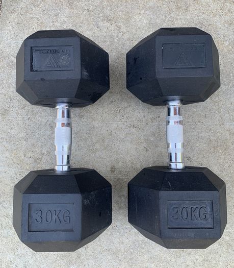 30kg Hex Dumbbells