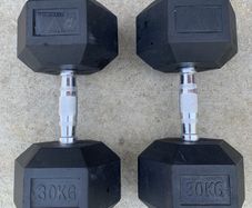 30kg Hex Dumbbells