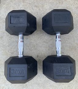 30kg Hex Dumbbells