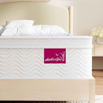 Double Mattress 4FT6 | 10.8 Inch Memory Foam & Pocket Sprung | 9-Zone Orthopedic Support,Medium Firm,Edge Support,Motion Isolation 135x190x27.5cm