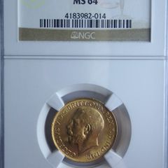 Scarce 1916 (P) Gold Sovereign Coin Top Pop