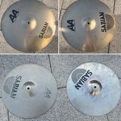 Sabian AA Medium Ride and Medium Crash cymbals