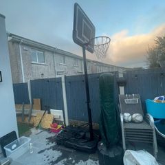Basketball hoop and stand