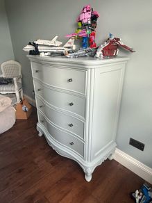 Hand Painted Solid Wood Chest of Drawers