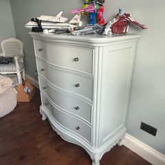 Hand Painted Solid Wood Chest of Drawers