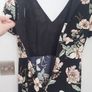 OASIS stunning black, green, peach and gold dress Image 6