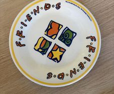 Friends TV show plate