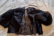 Black Organza Top