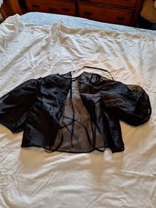 Black Organza Top