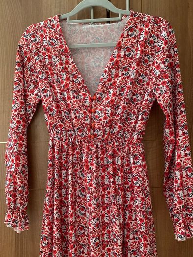 Red Patterned Dress