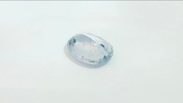 ALGT Certified 1.88ct Natural Sapphire Faint Blue. Unheated & Lab Sealed