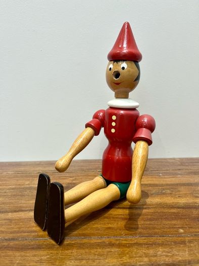 Vintage Wooden Pinocchio Doll