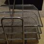 IKEA Dokument Document Sliding 3 Tier Silver Metal Mesh Organizer Image 2