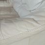 2 cream leather 2 seater sofa s Image 10