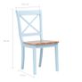 Dining Chairs 6 pcs Grey and Light Wood Solid Rubber Wood Image 7