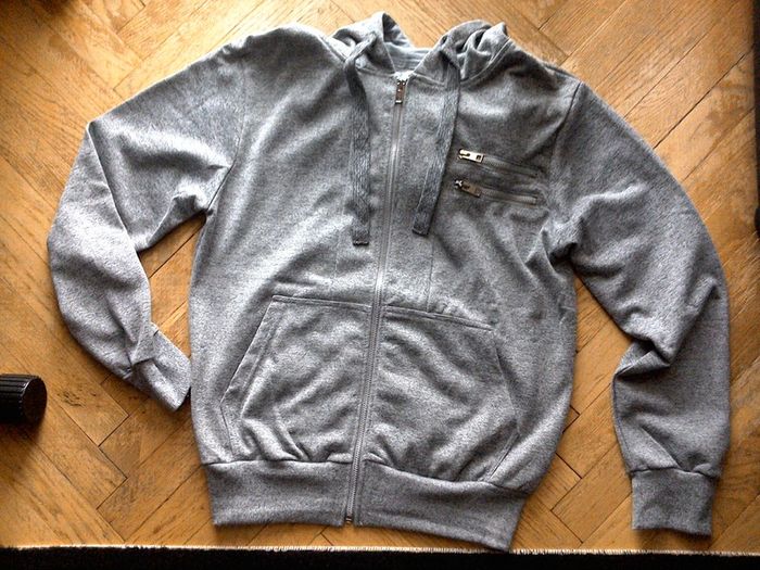 Zipped Grey Hoodie, Size S, BRAND NEW!
