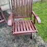 FREE- Hardwood Garden Chairs x 6 Image 2