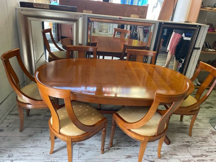Cherrywood Dining Table & 6 chairs