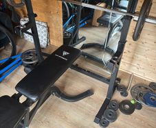 Weight Rack, Bench, Bar