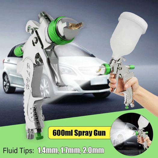 BRAND NEW Spray Gun 1.4/1.7/2.0mm Nozzle Gravity Airbrush For Car Painting