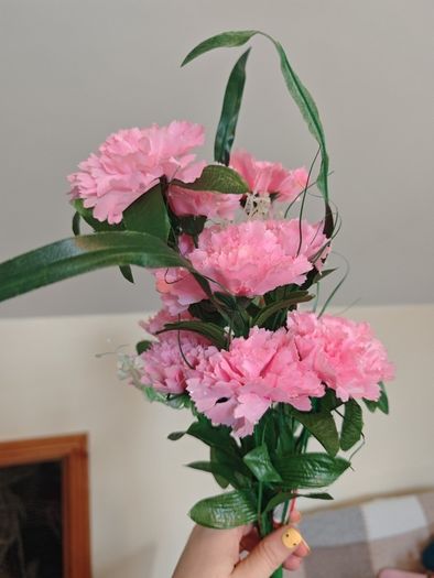 pink carnations fake faux wholesale