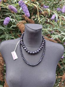 2 X Lola Rose Blue Sandstone Necklaces