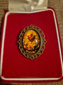 Vintage Religious Brooch