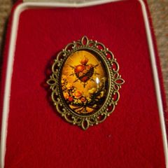 Vintage Religious Brooch