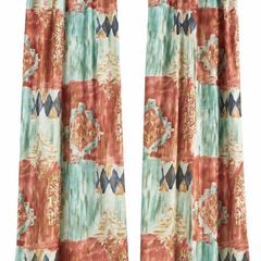 Multicoloured curtains