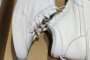 White fur lined trainers 33