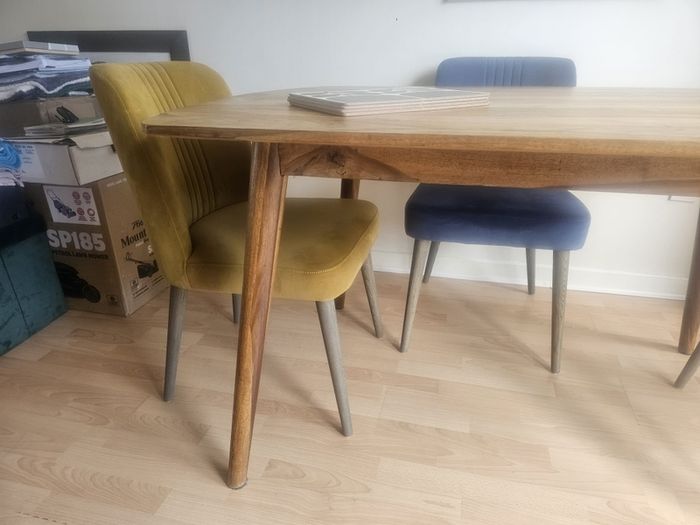 Wood Dining Table & 4 Chairs