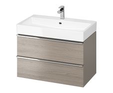 Cersanit Virgo Vanity Unit Dark Oak (cabinet + Washbasin)