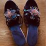 Cork wedges summer sandals with flower Image 9