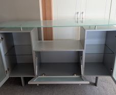 TV unit glass top