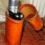 Vintage Harrods Hip flask & Leather Case Image 3