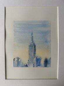 Watercolour - New York Skyline
