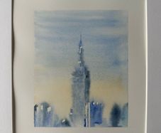 Watercolour - New York Skyline