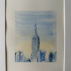 Watercolour - New York Skyline