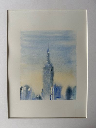 Watercolour - New York Skyline
