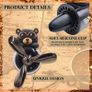 Bear Pilot Retro Airplane Car Air Freshener Personalised Air Outlet Vent Accessories (Dark) Image 2