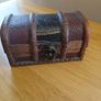 Rare Vintage Wood/Wicker Treasure Box Image 8