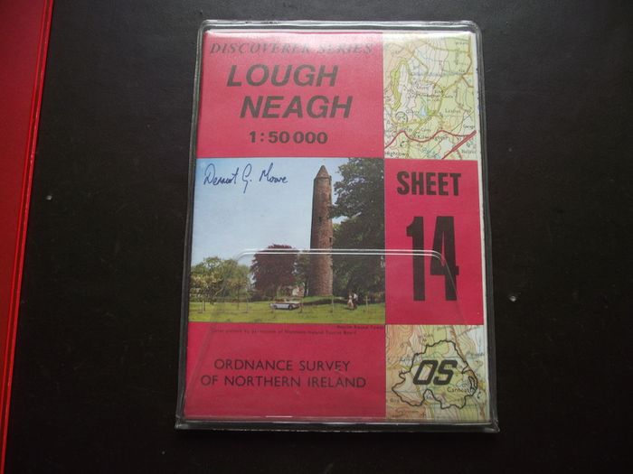 1989 'LOUGH NEAGH' Ordnance Survey Folding Map