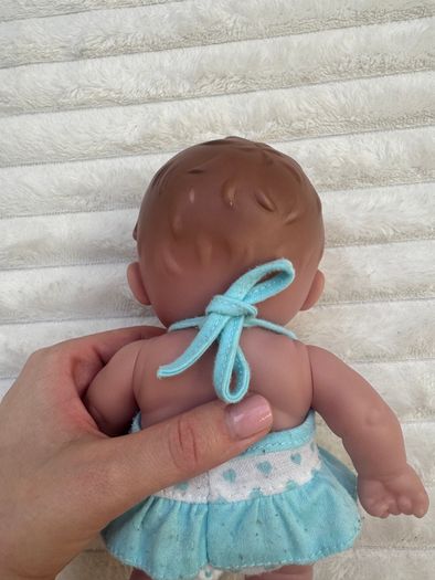 Berenguer Lil Cutesie Chubby approx. 9" Baby Doll Green Eyes 18-14 Used Please see photos