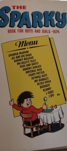 The Sparky Book For Boys And Girls - 1974 Vintage Annual