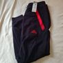 Bnwt adidas man utd travel bottoms Size medium 32" leg black tapered Image 10