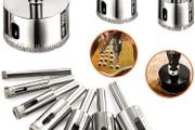 Diamond Drill Bits (10 pcs), Diamond Coated Core Hole Saw 6-50mm Tile Drill Bit for Faucet Wet Drilling Tool Ceramic, Porcelain Tiles, Glass, Marble,Granite