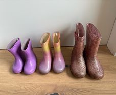 Wellies sizes 5, 6, and 13