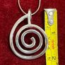 Sterling Silver Chain with Large Silver Pendant Image 3