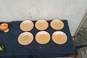 6 fire king sides plates postage possible