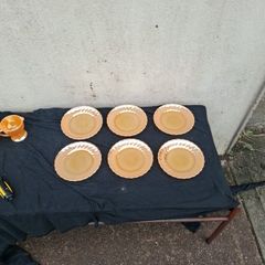 6 fire king sides plates postage possible